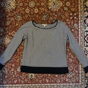 Banana republic Striped Black and White Women's Sweater